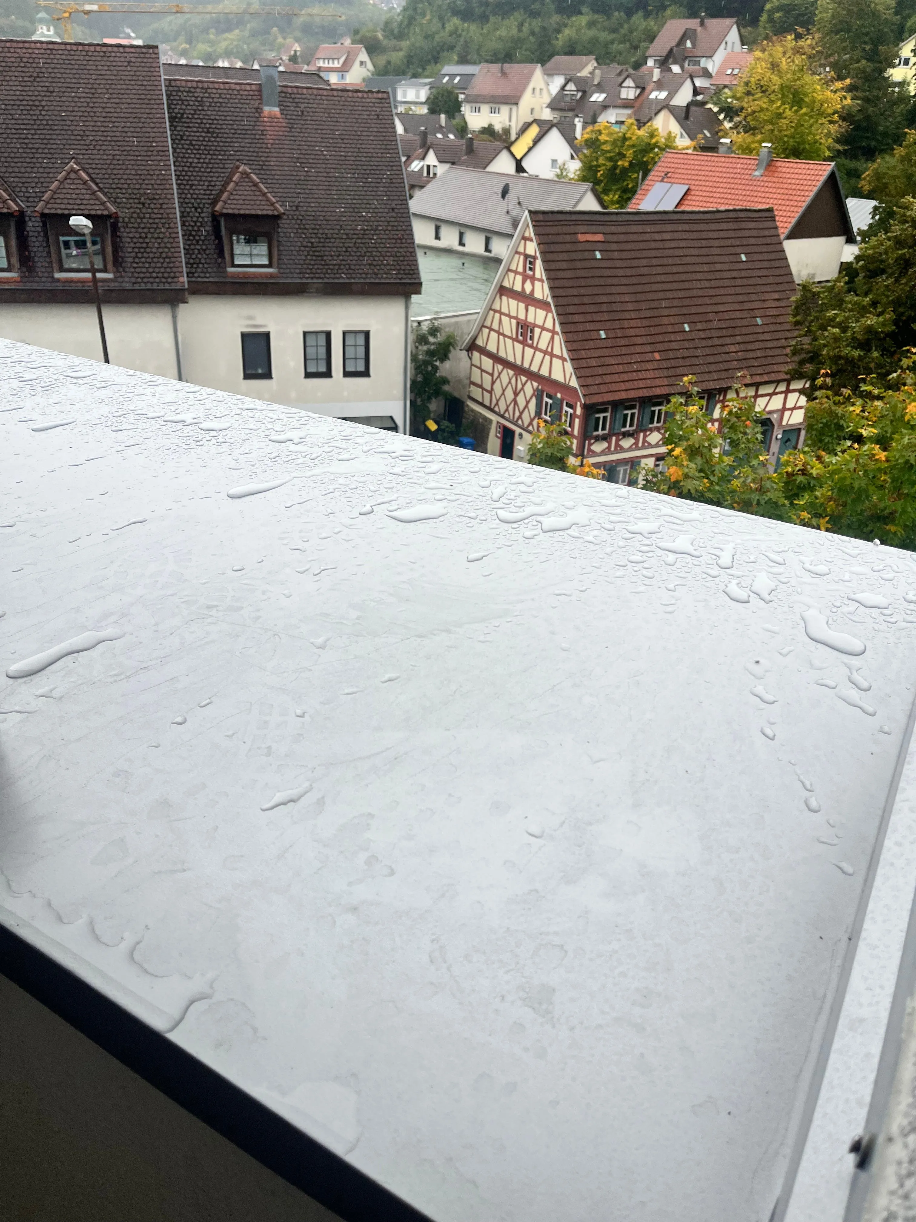 Duscharmatur nach der Reinigung