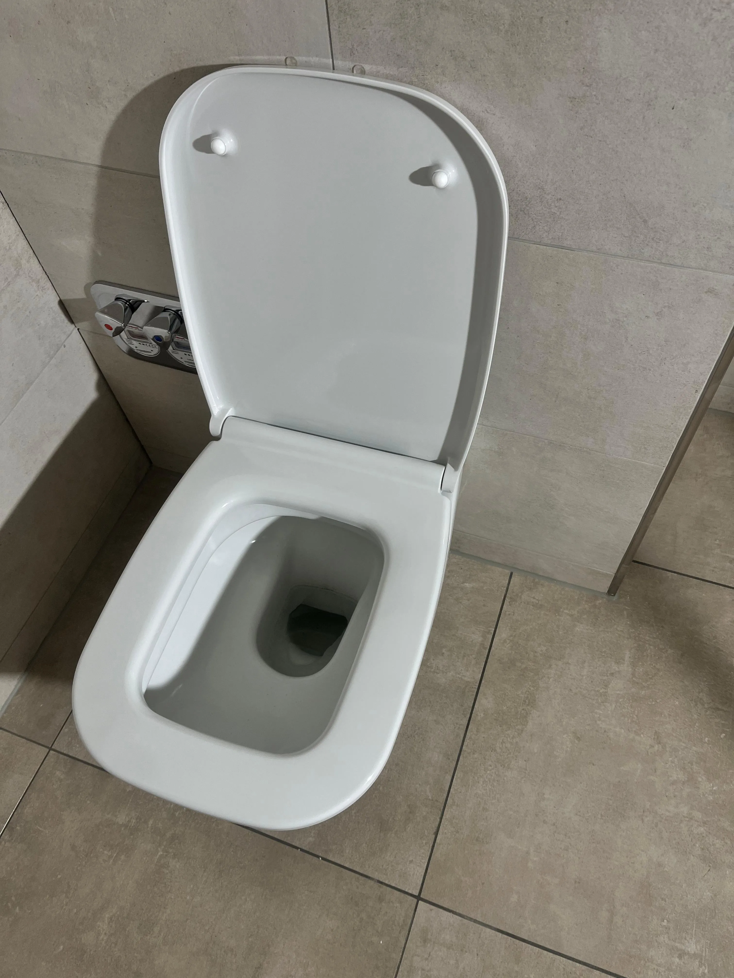 Toilette, gereinigt
