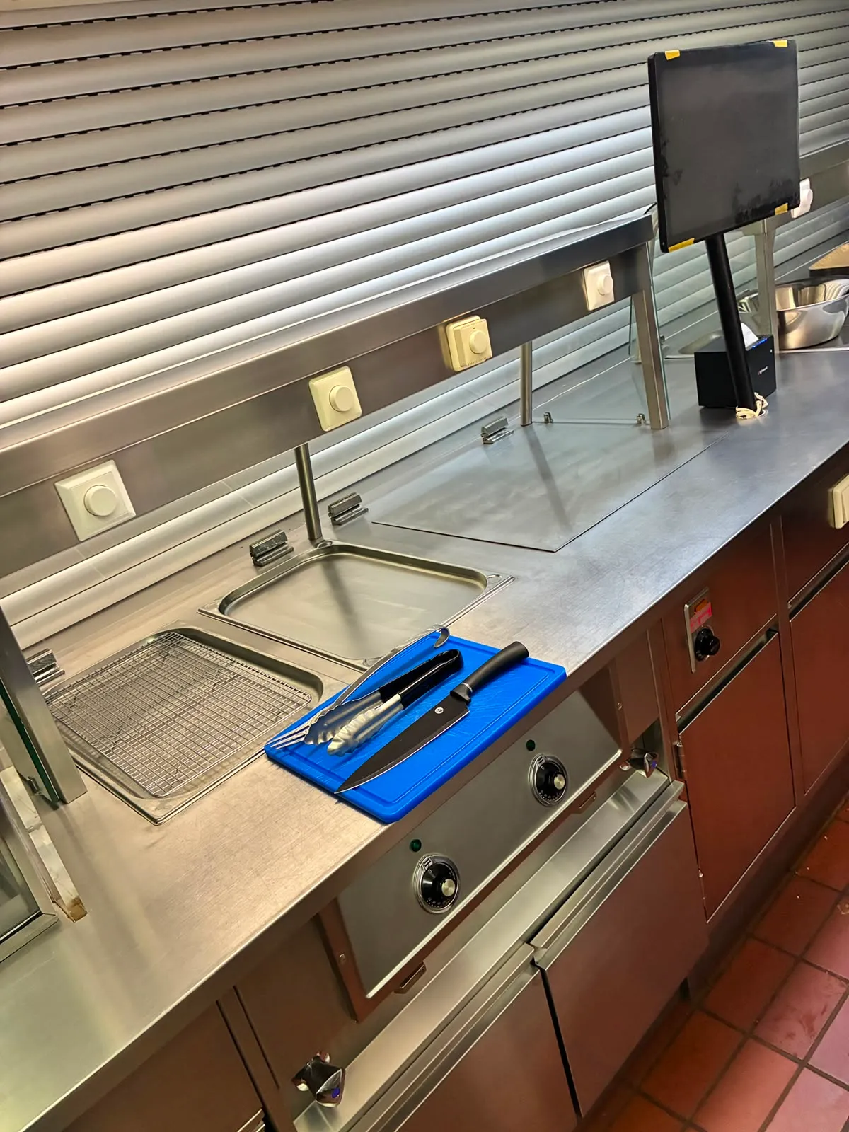 Arbeitsbereich in der Gewerbeküche